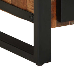 Badezimmerschrank Braun Massivholz mit Regal