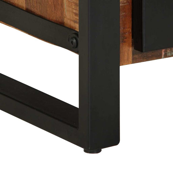 Badezimmerschrank Braun Massivholz mit Regal