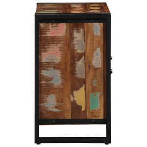 Badezimmerschrank Braun Massivholz mit Regal