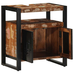 Waschbeckenunterschrank Altholz 55x60 cm