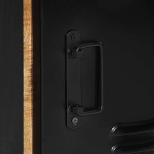 Brauner Badezimmerschrank Mango Massivholz