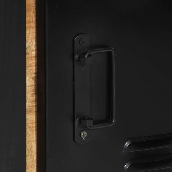 Brauner Badezimmerschrank Mango Massivholz