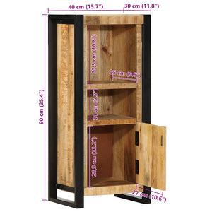 Badschrank Mango Massivholz 40x30x90 cm