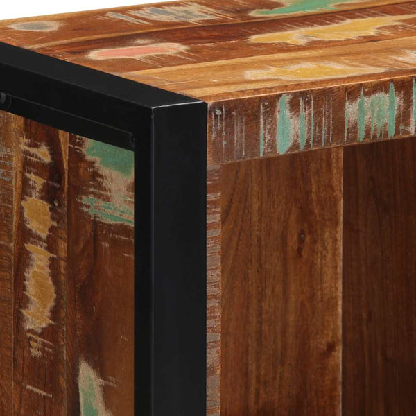Badschrank Altholz Massivholz 40x30x90 cm