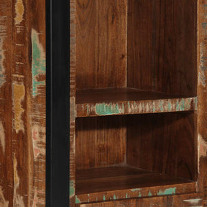 Badschrank Altholz Massivholz 40x30x90 cm
