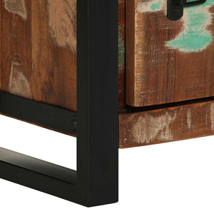 Badschrank Altholz Massivholz 40x30x90 cm