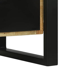 Badezimmerschrank Braun Mango Massivholz 90cm