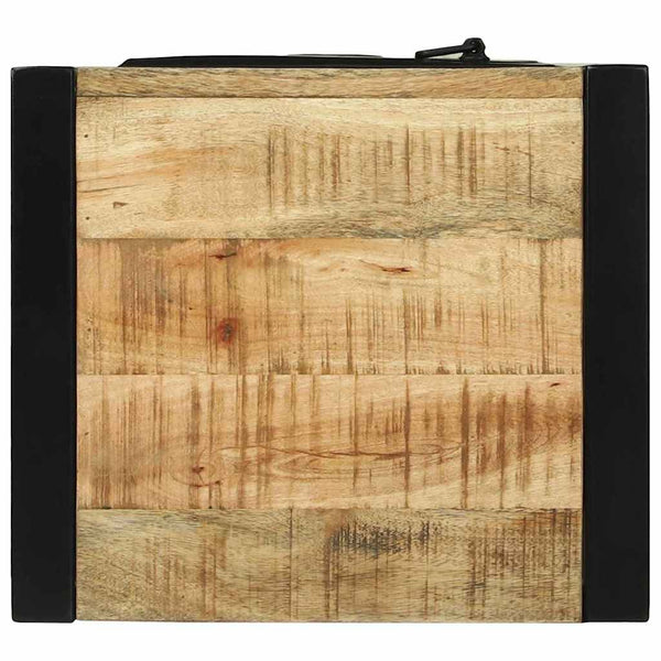 Badezimmerschrank Braun Mango Massivholz 90cm