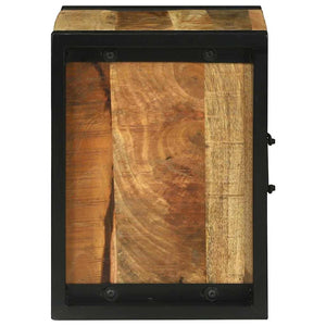 Badezimmerschrank Braun Mango Massivholz 40x30x40cm