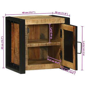 Badezimmerschrank Braun Mango Massivholz 40x30x40cm