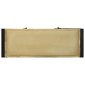 Bank Schrank Braun Massivholz Mango 100x35x50 cm