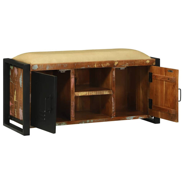 Banktruhe Mehrfarbig Massivholz 100cm