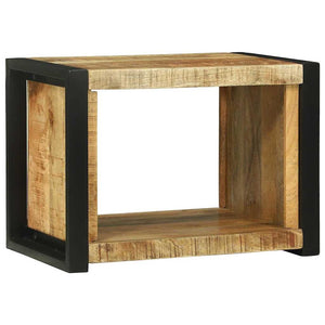Wandwürfel mit Stauraum Mango Massivholz