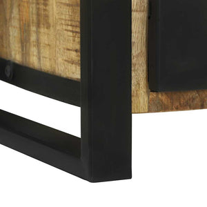 Waschbeckenunterschrank Braun Mango Massivholz