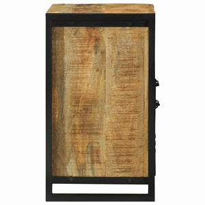 Waschbeckenunterschrank Braun Mango Massivholz