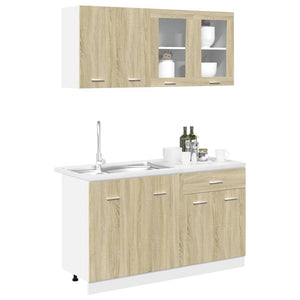 4-tlg Küchenschrank Set Sonoma-Eiche