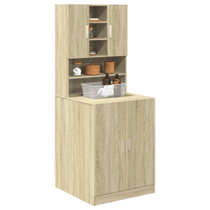 Waschmaschinenschrank Sonoma Eiche 2er Set
