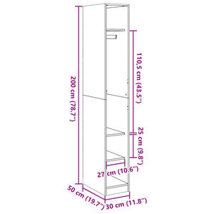 Kleiderschrank Sonoma Eiche 30x50x200 cm
