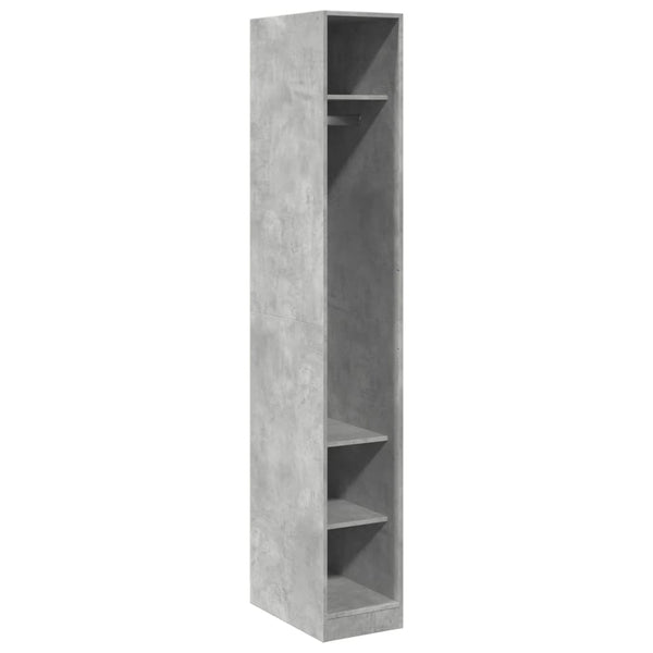 Kleiderschrank Betongrau 30x50x200 cm