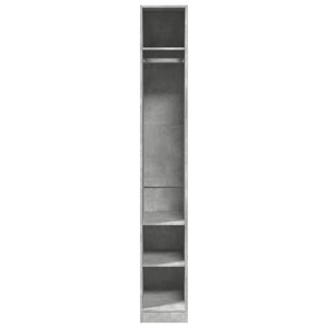 Kleiderschrank Betongrau 30x50x200 cm