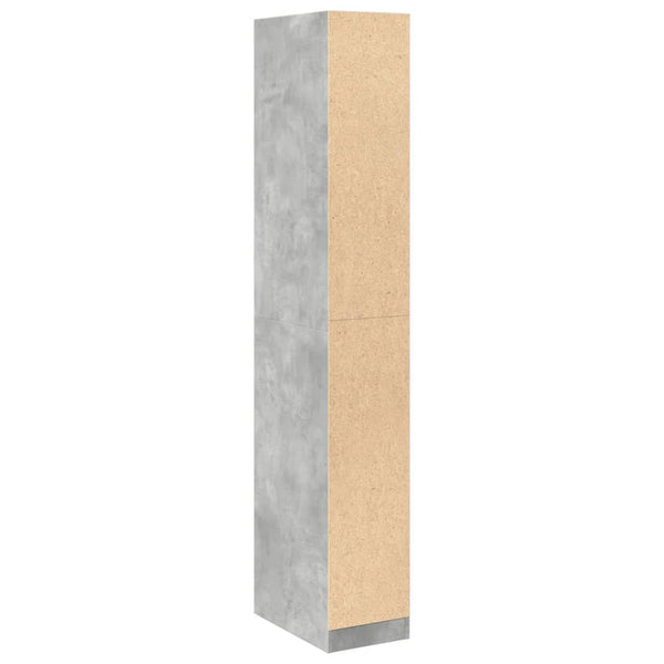 Kleiderschrank Betongrau 30x50x200 cm