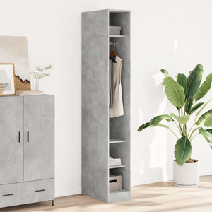 Kleiderschrank Betongrau 30x50x200 cm