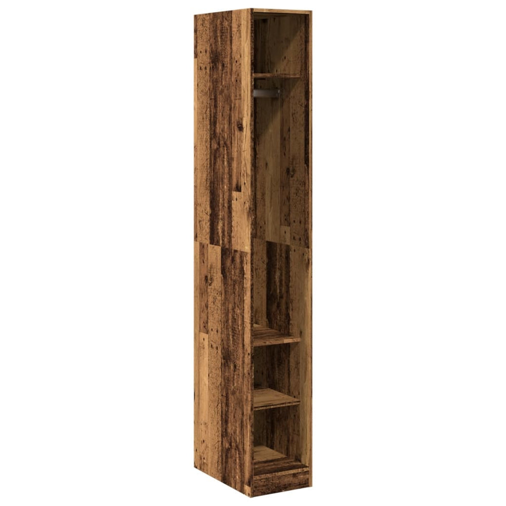 Kleiderschrank Altholz-Optik, 200 cm hoch