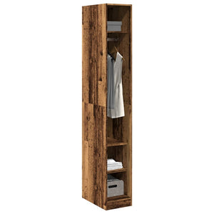 Kleiderschrank Altholz-Optik, 200 cm hoch