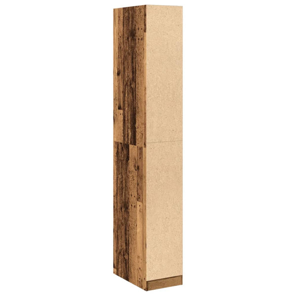 Kleiderschrank Altholz-Optik, 200 cm hoch