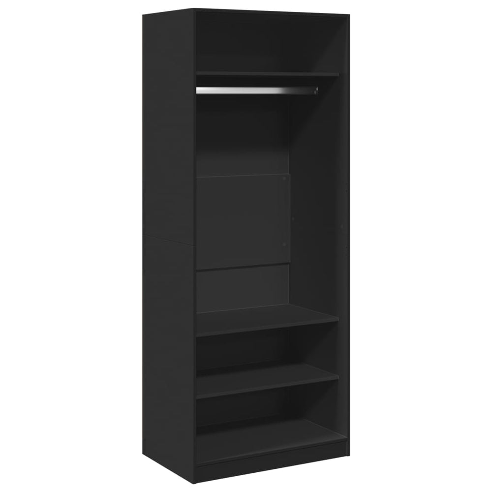 Schwarzer Kleiderschrank 80x200 cm