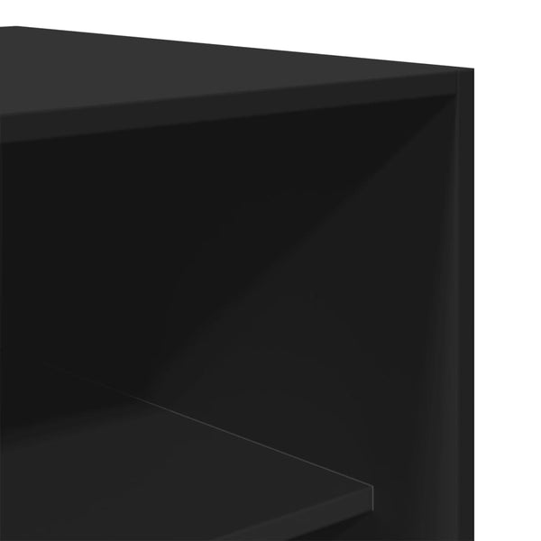 Schwarzer Kleiderschrank 80x200 cm