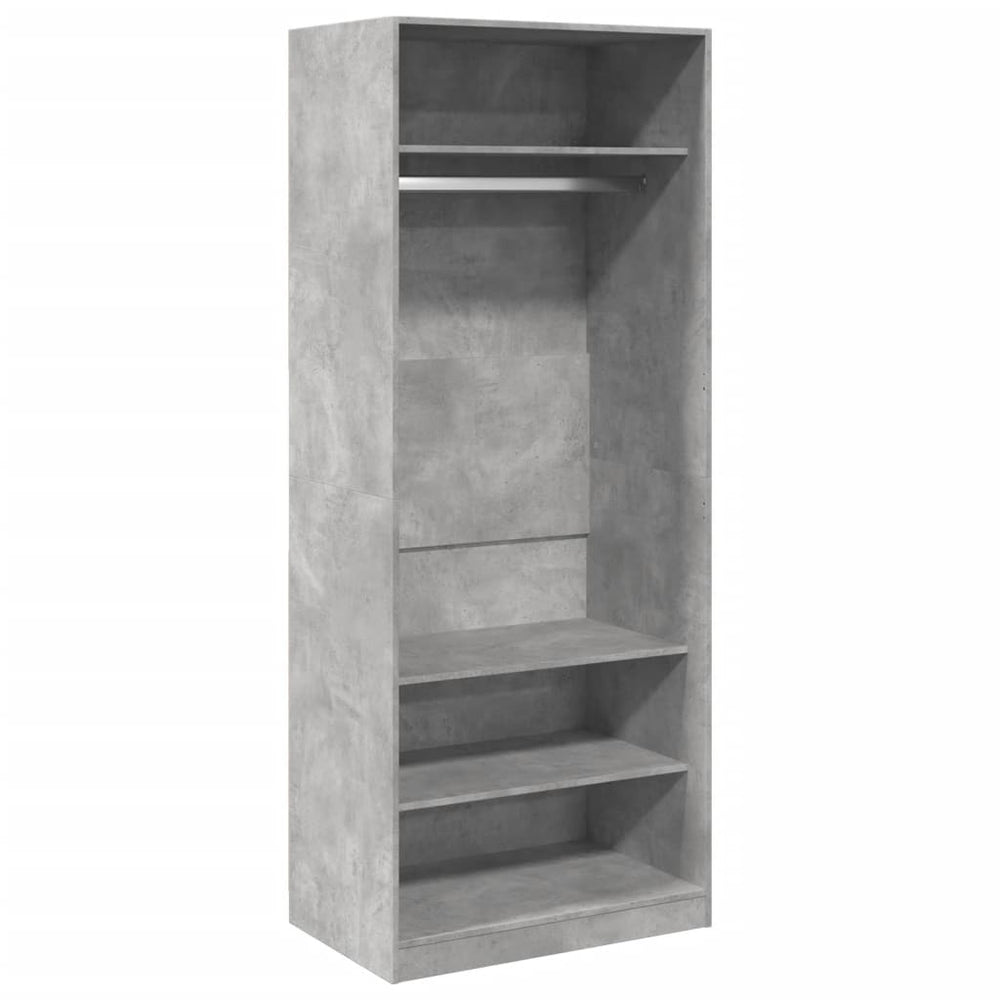 Kleiderschrank Betongrau 80x50x200 cm