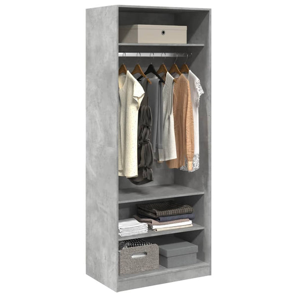 Kleiderschrank Betongrau 80x50x200 cm