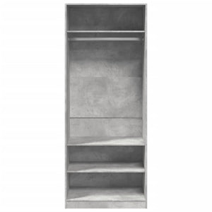 Kleiderschrank Betongrau 80x50x200 cm