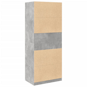 Kleiderschrank Betongrau 80x50x200 cm