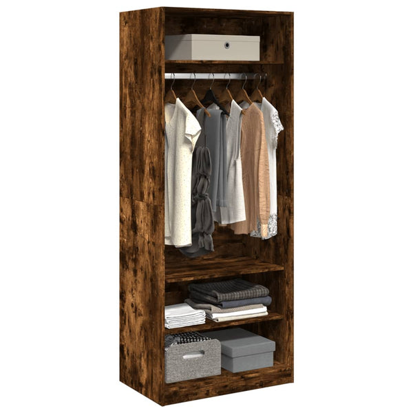Kleiderschrank Räuchereiche 80x50x200 cm