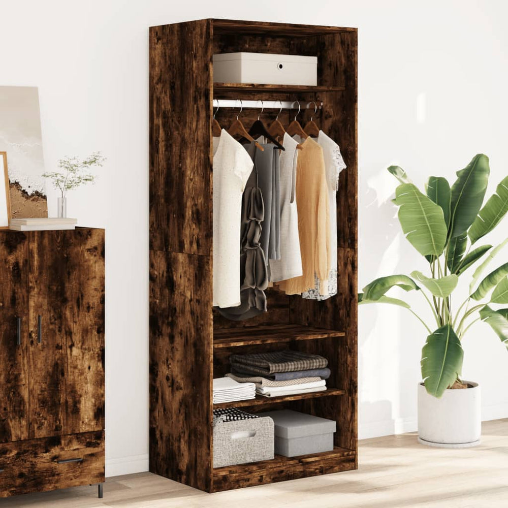 Kleiderschrank Räuchereiche 80x50x200 cm
