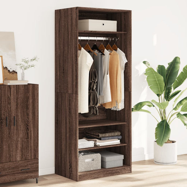 Kleiderschrank Braun Eichenoptik 80x200 cm