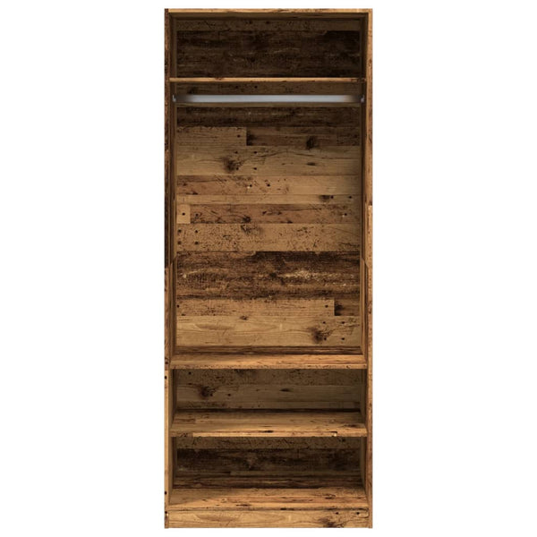 Kleiderschrank Altholz-Optik 80x200 cm