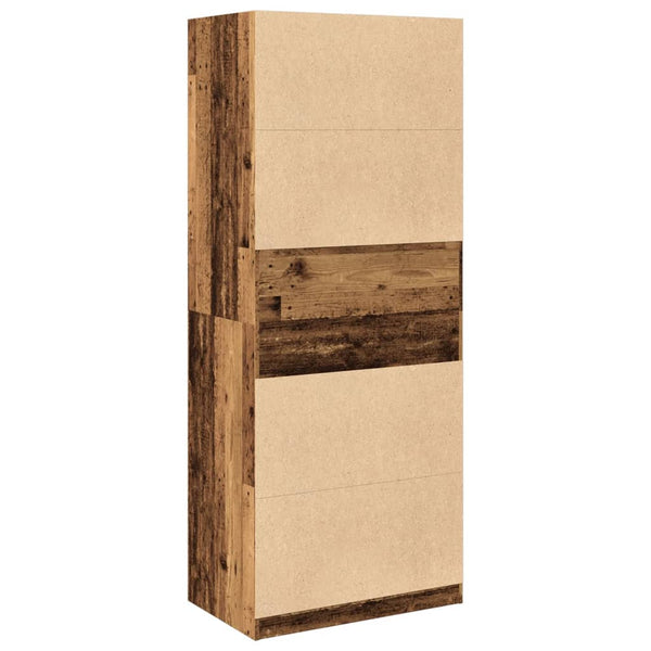 Kleiderschrank Altholz-Optik 80x200 cm