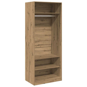 vidaXL Armoire chêne artisan 80x50x200 cm bois d'ingénierie
