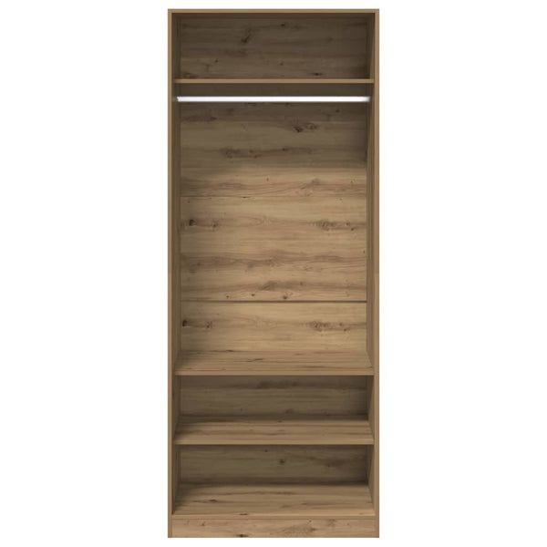 vidaXL Armoire chêne artisan 80x50x200 cm bois d'ingénierie