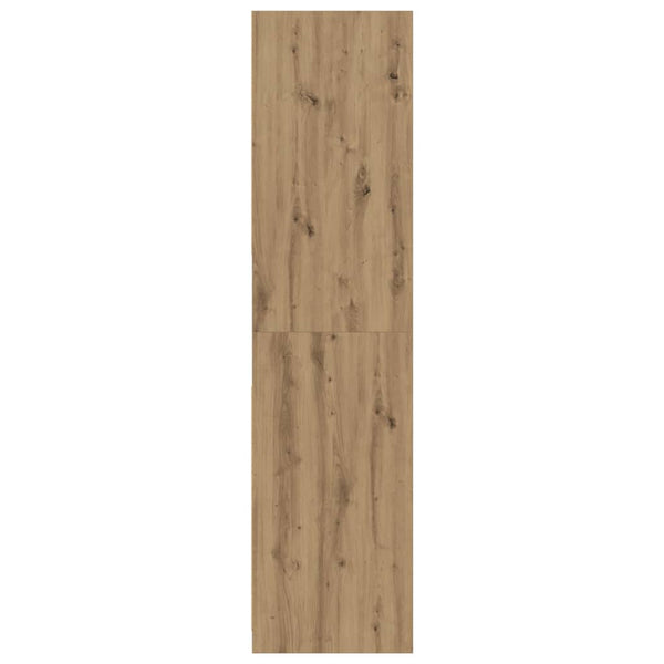 vidaXL Armoire chêne artisan 80x50x200 cm bois d'ingénierie