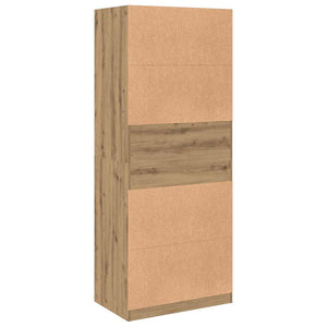 vidaXL Armoire chêne artisan 80x50x200 cm bois d'ingénierie