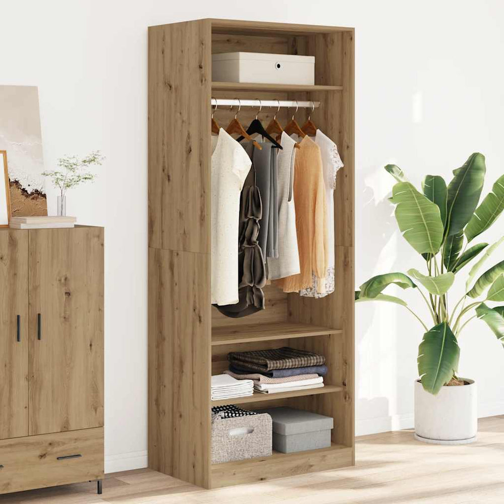 Kleiderschrank Artisan Eiche 80x50x200 cm