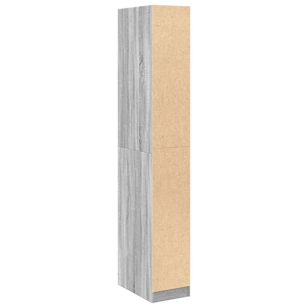 Kleiderschrank Grau Sonoma 30x50x200 cm