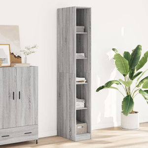 Kleiderschrank Grau Sonoma 30x50x200 cm