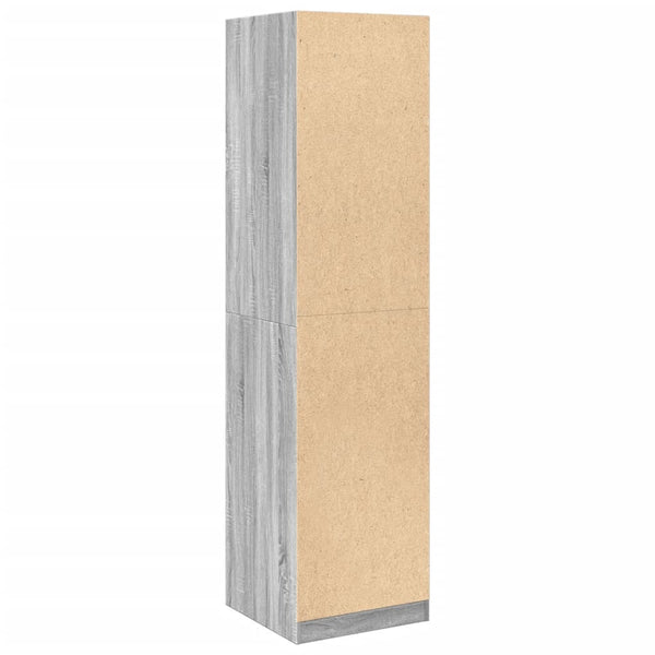 Kleiderschrank Grau Sonoma 50x50x200 cm