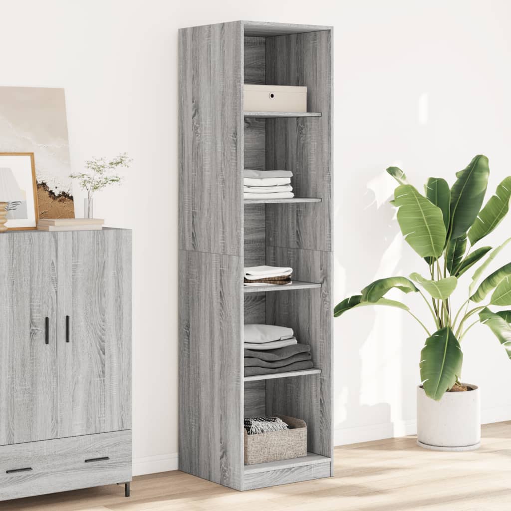 Kleiderschrank Grau Sonoma 50x50x200 cm