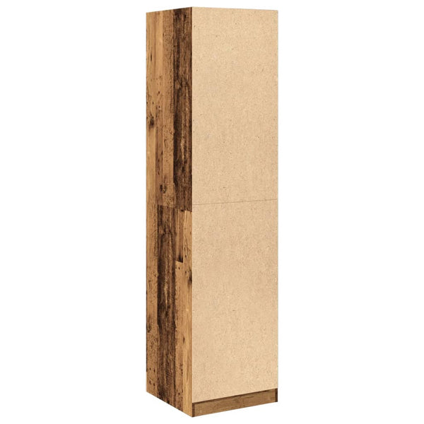 Kleiderschrank Altholz-Optik 50x50x200 cm